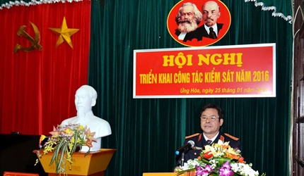 Viện kiểm sát nhân dân huyện Ứng Hòa tổ chức Hội nghị triển khai nhiệm...